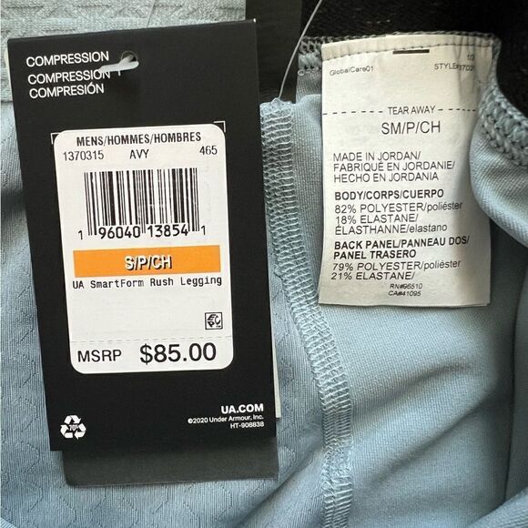 Under Armour UA RUSH SmartForm Gray Leggings - Picture 11 of 12